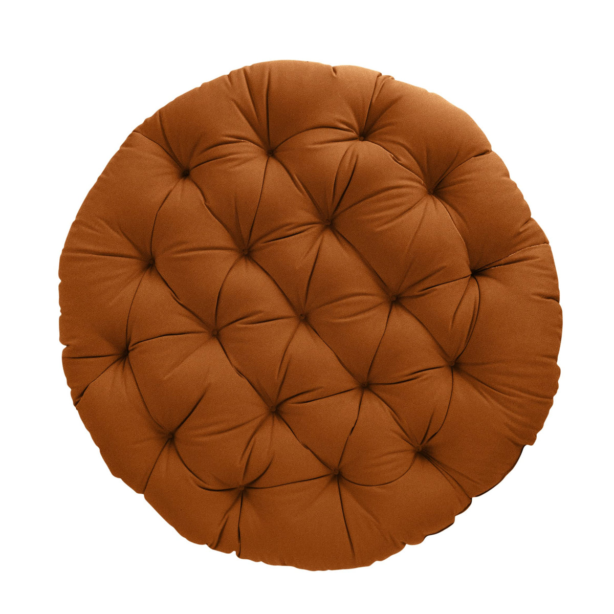 Tufted Papasan Cushion (Cinnamon / 48 in x 48 in x 4 in)
