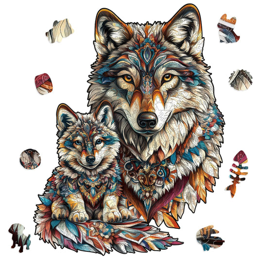 Puzzles for Adults 500 Pieces (Wolf Heads / 500 pieces)