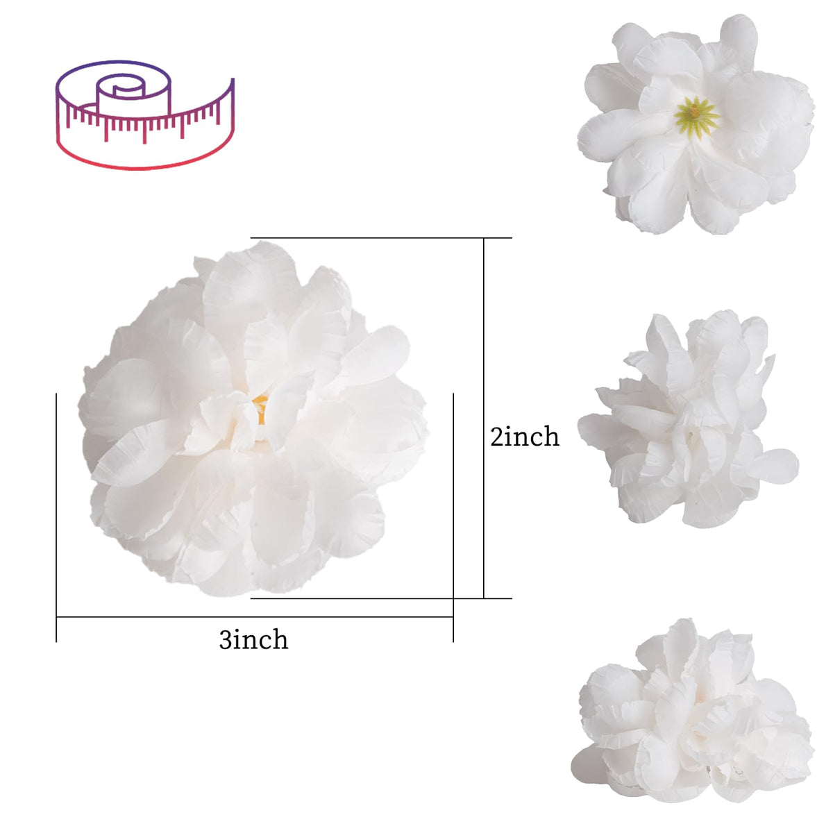 Floating Flowers for Floating Candle Centerpieces (White)