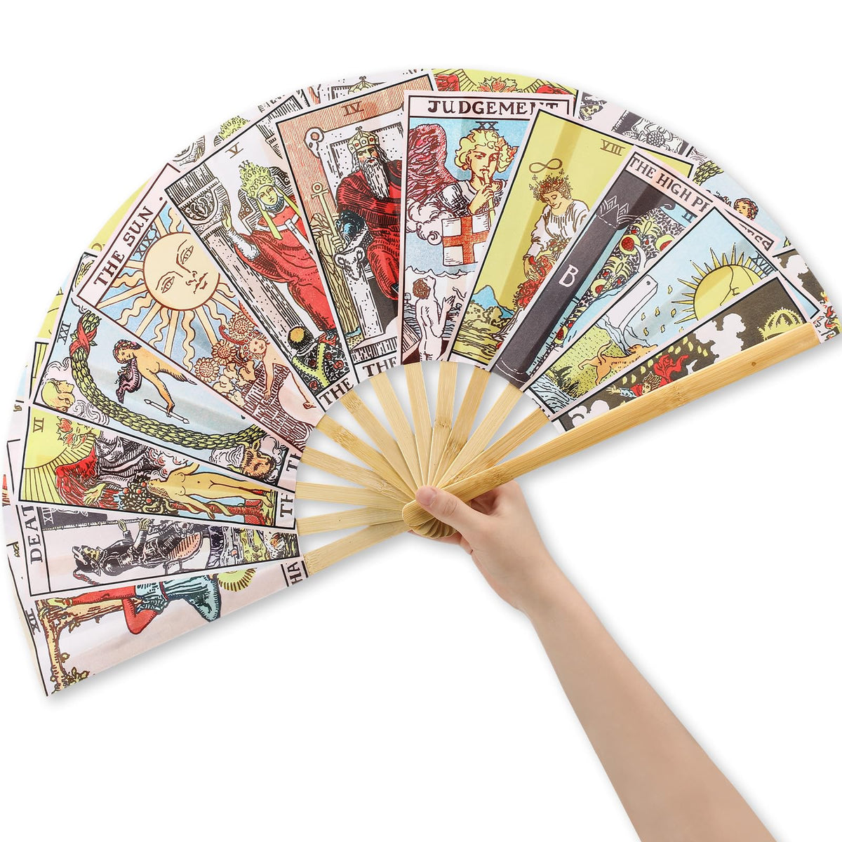 Tarot Clack Fan Large Halloween Fortune Teller Folding Fan (Novel)