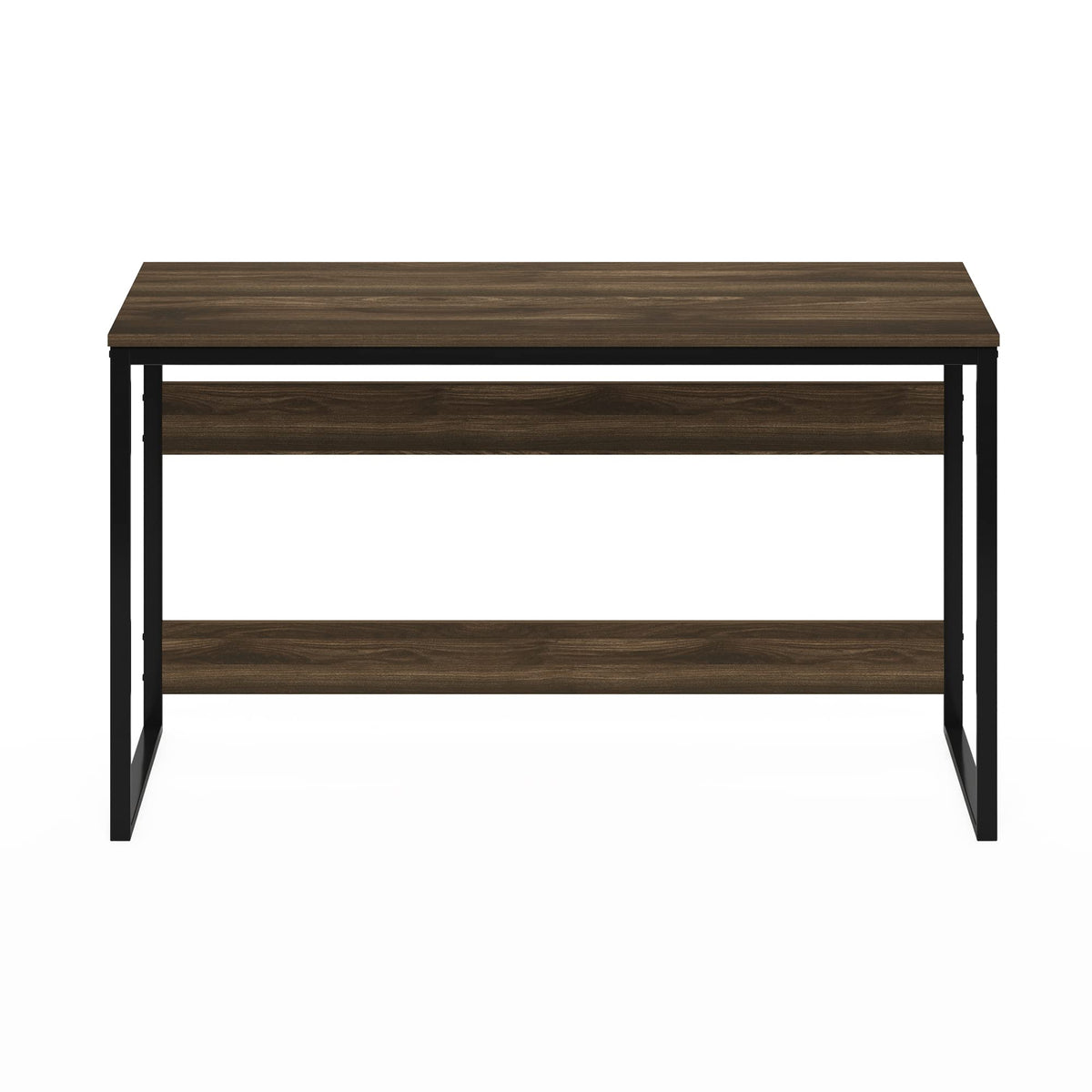 Moretti Desk 52 Wide Metal Frame Gaming Desk (Brown Walnut / 52 inches)