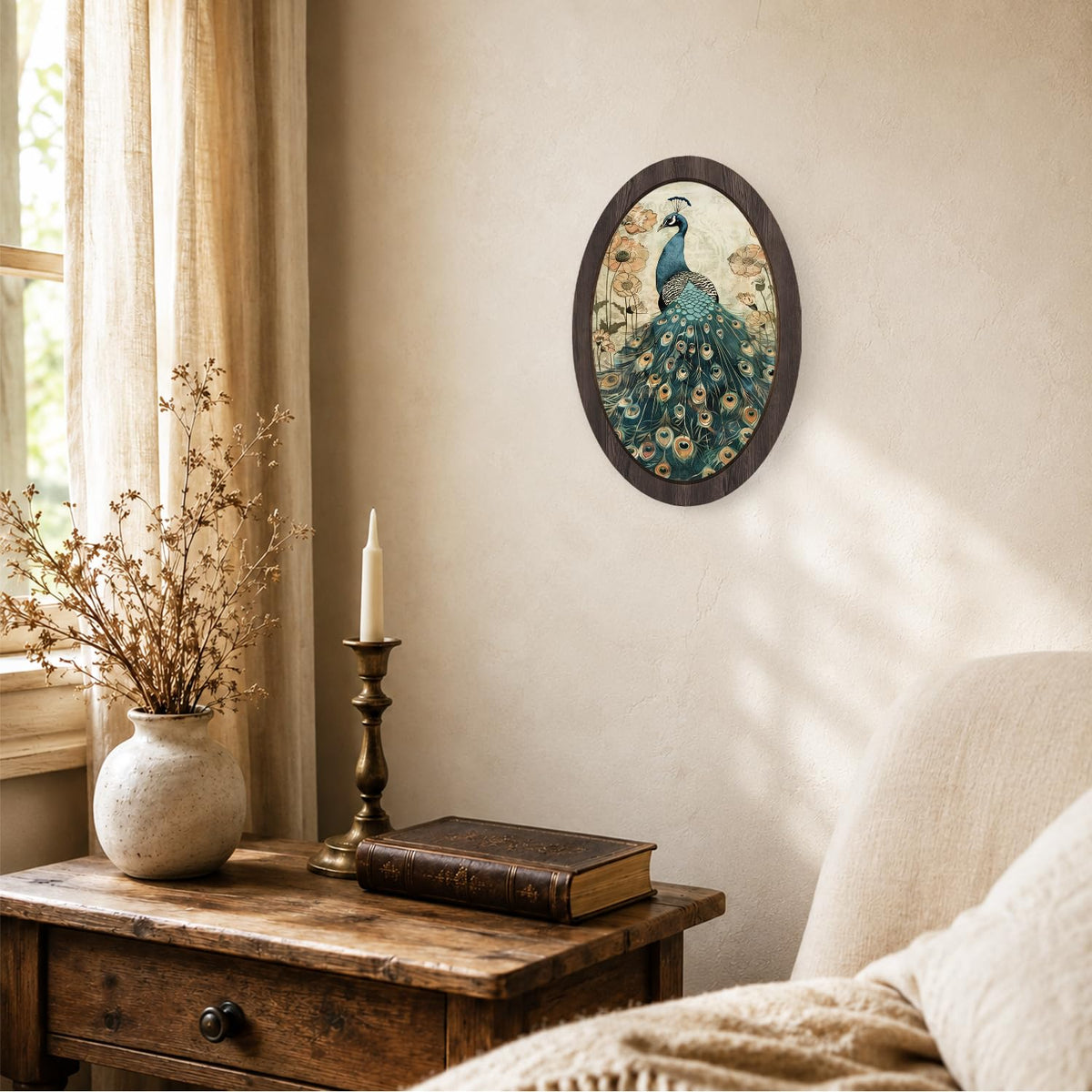 Vintage Peacock Wall Decor (peacock)
