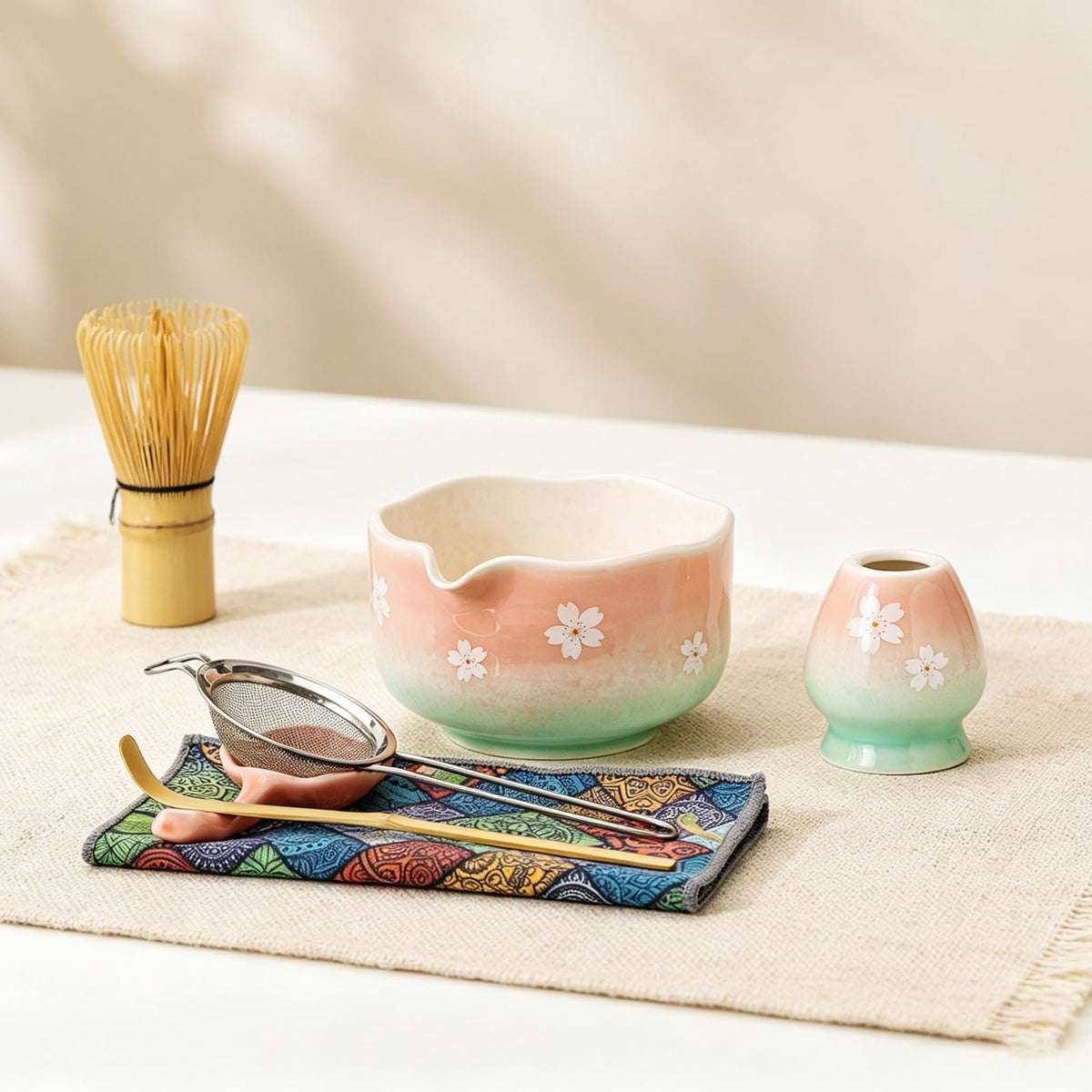 Cherry Blossom Matcha Whisk Set (Cherry)