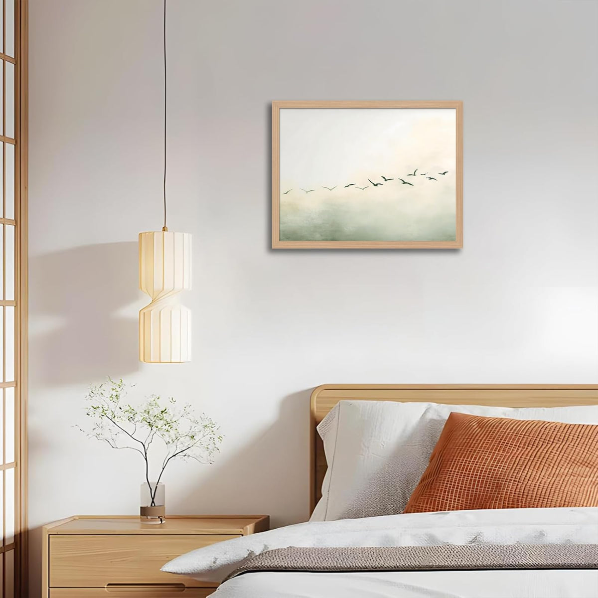 Minimalist Bird Wall Art (Littlebird / 12"L x 16"W)