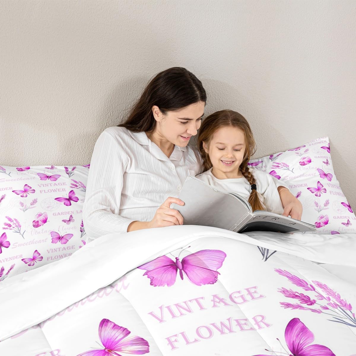 Girls Butterfly Kids Comforter Set King Size for Kids Boys Girls (Multi 819 / King)
