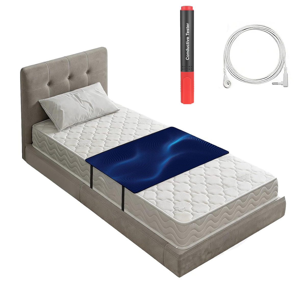 Grounding Mat for Bed with Anti (27*52 / Black)
