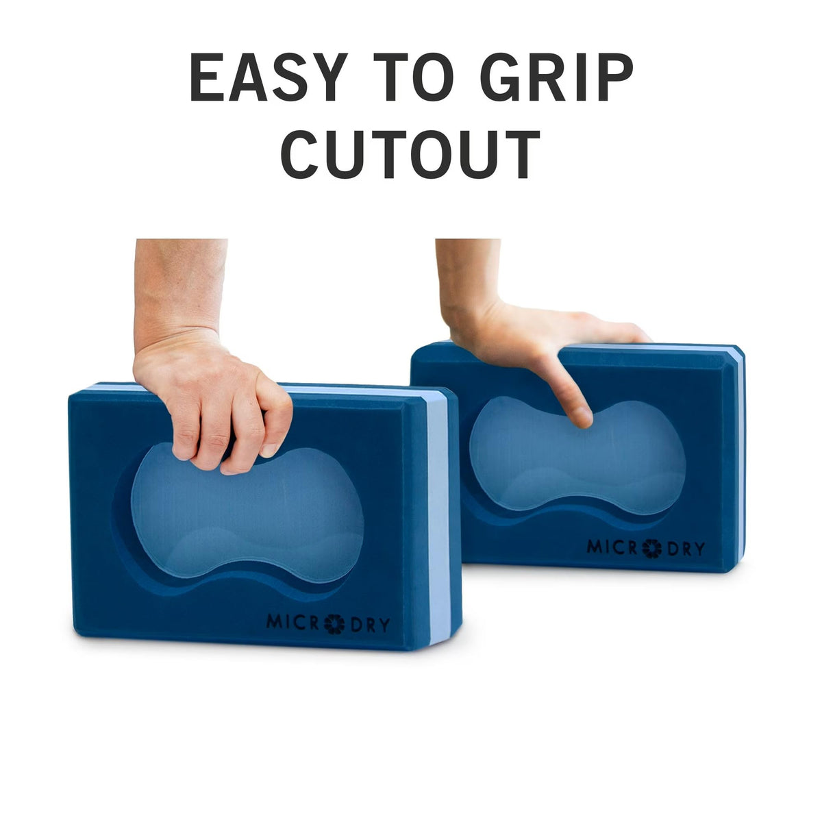 Sure Grip Yoga Blocks (Light Blue/Dark Blue)