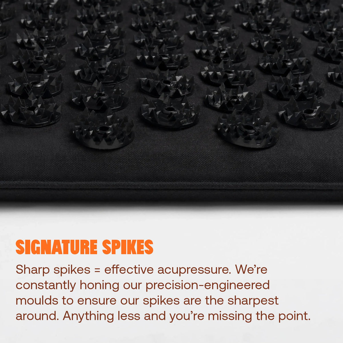 Acupressure Mat for Tension Release (Level 1 / Premium-black)