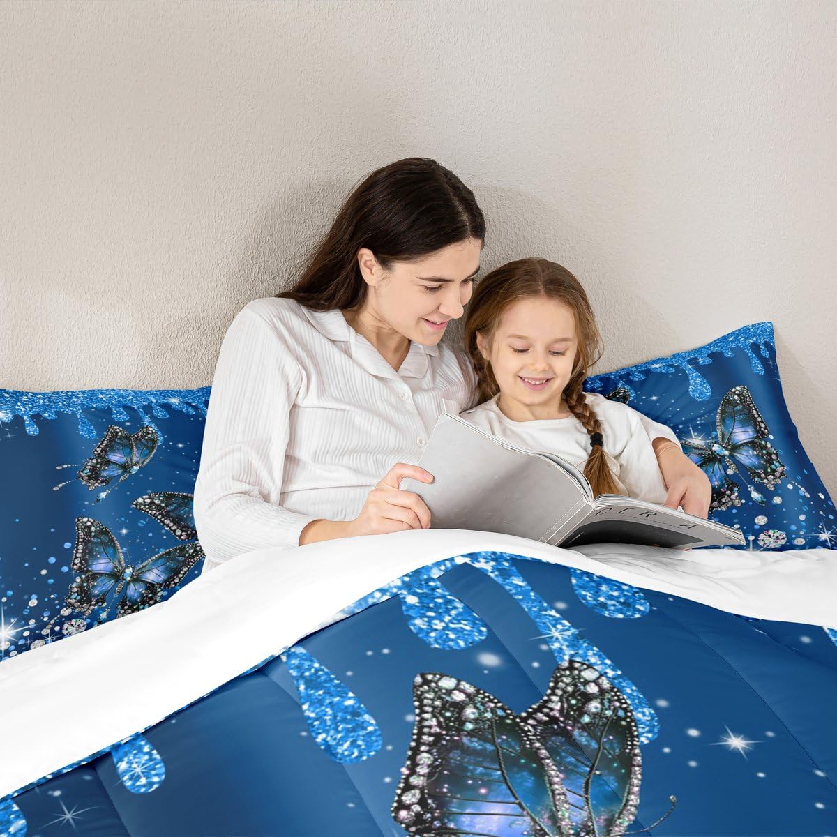 Butterfly Comforter Set King Size for Kids Boys Girls (Multi 804 / King)
