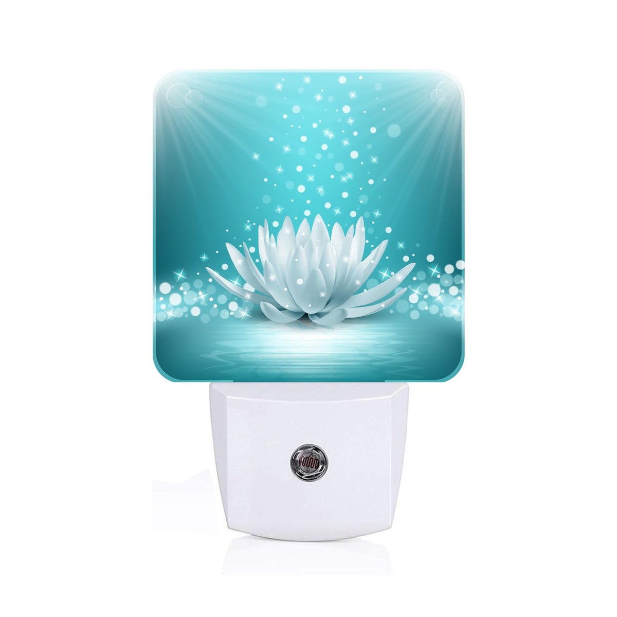 Sparkle Blue Zen Lotus Flower Night Light (Sparkle Blue Zen Lotus Flower)