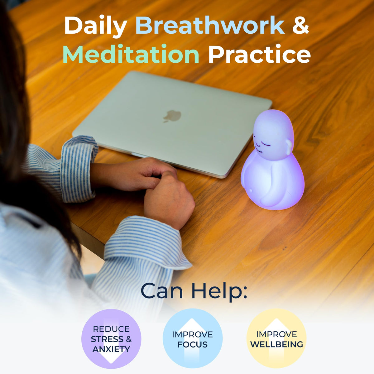 Original Breathing Buddha' Guided Visual Meditation (Buddha / Multicolor)