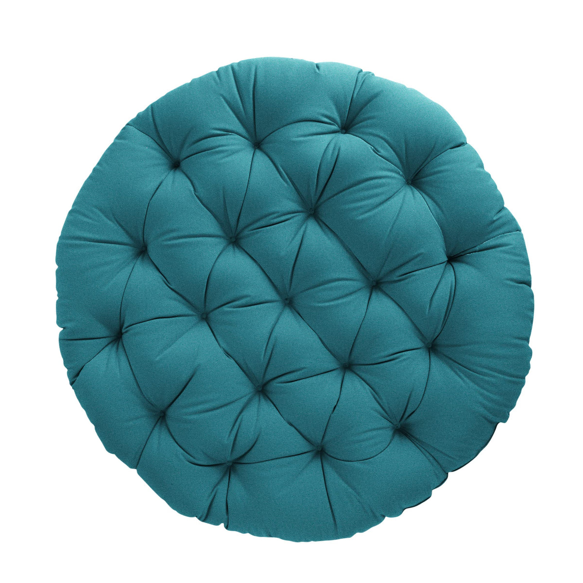 Tufted Papasan Cushion (Seafoam / 44 in x 44 in x 4 in)