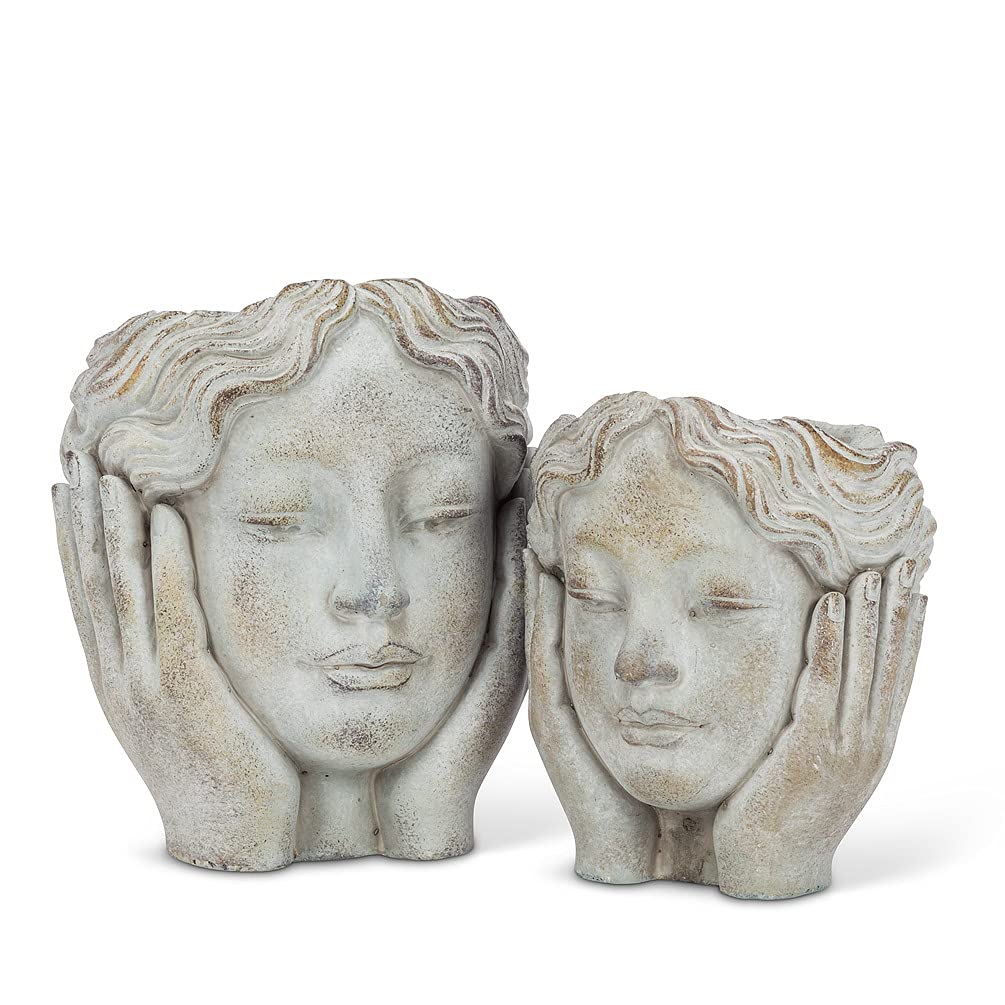 Medium Head in Hands Planter (Medium (8 Inch))