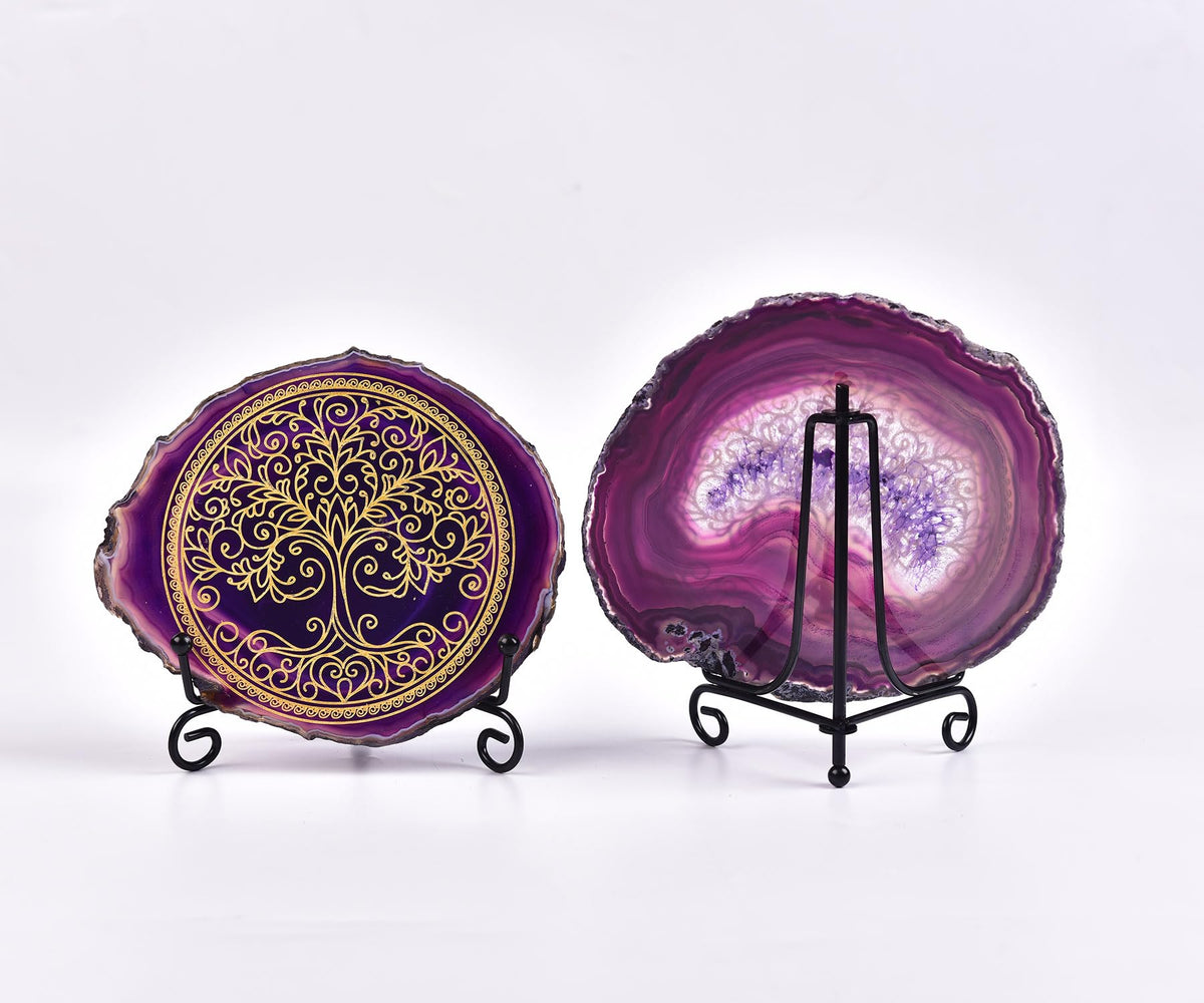 Zen Home Decor (Purple Tree of Life 01 / 4-5 INCH)