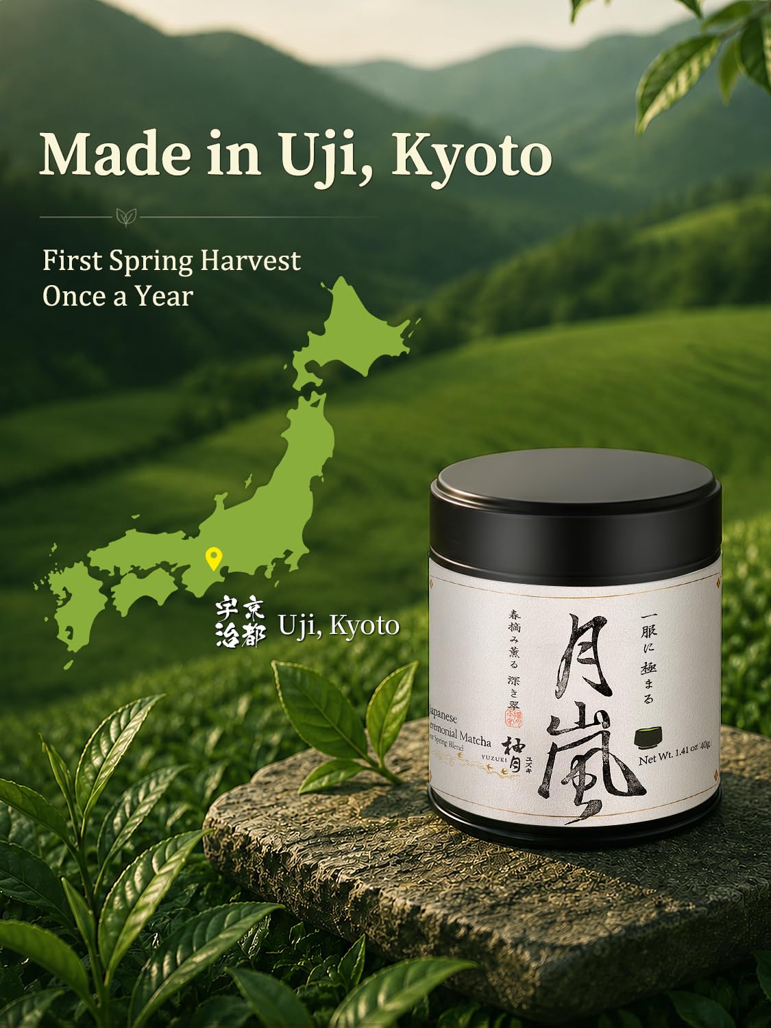 Premium Japanese Ceremonial Grade Matcha Powder (1.41 Ounce (Pack of 1))