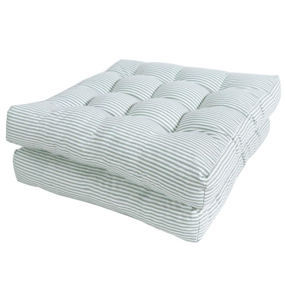 22 Inch Square Floor Cushions ((Square)|green / 22x22 inch)
