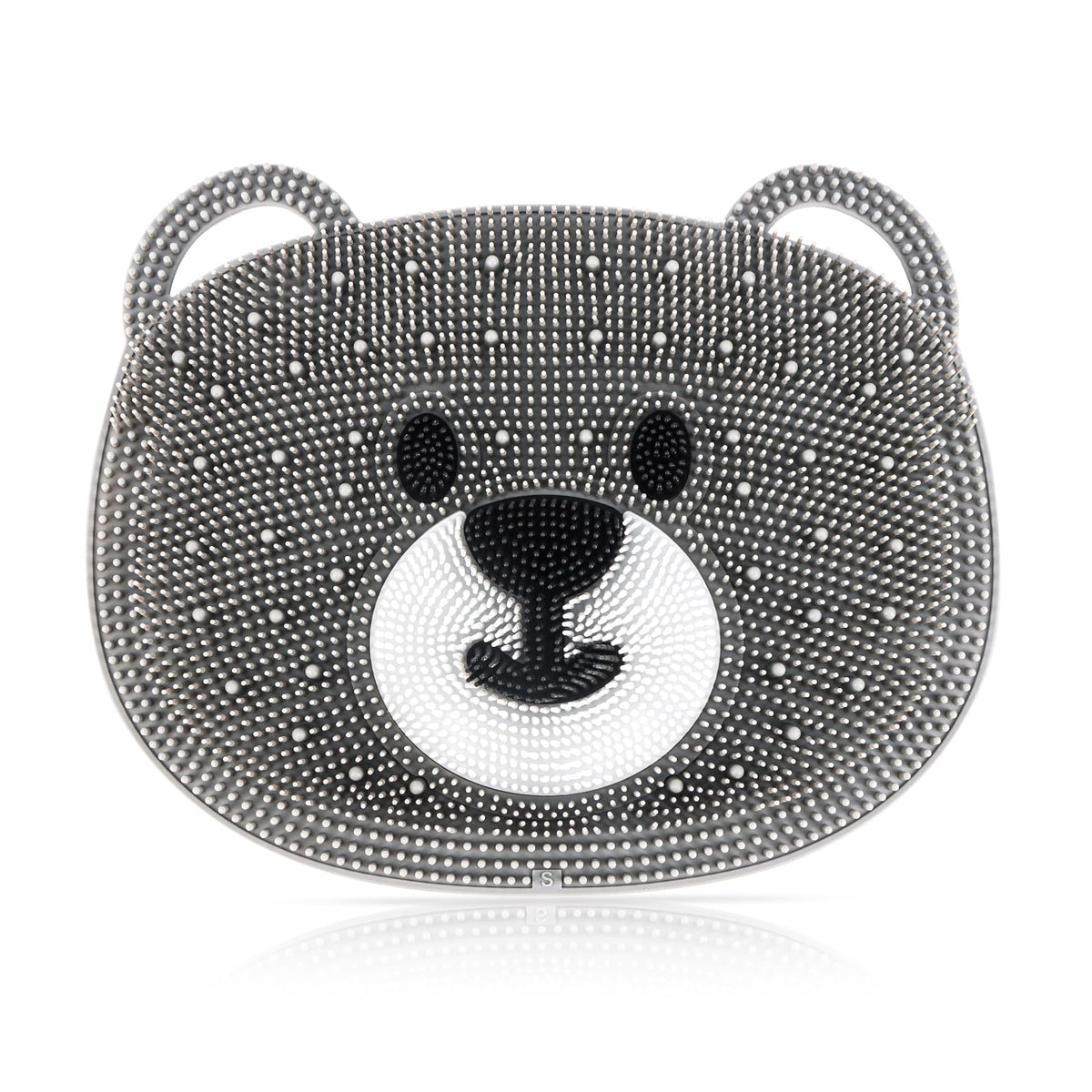 Silicone Shower Foot Scrubber Mat with Non (Grey Bear)
