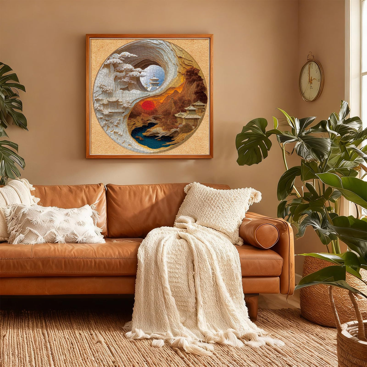 Puzzles for Adults 1000 Pieces Yin Yang Asian Japanese (A-yin Yang Landscape)
