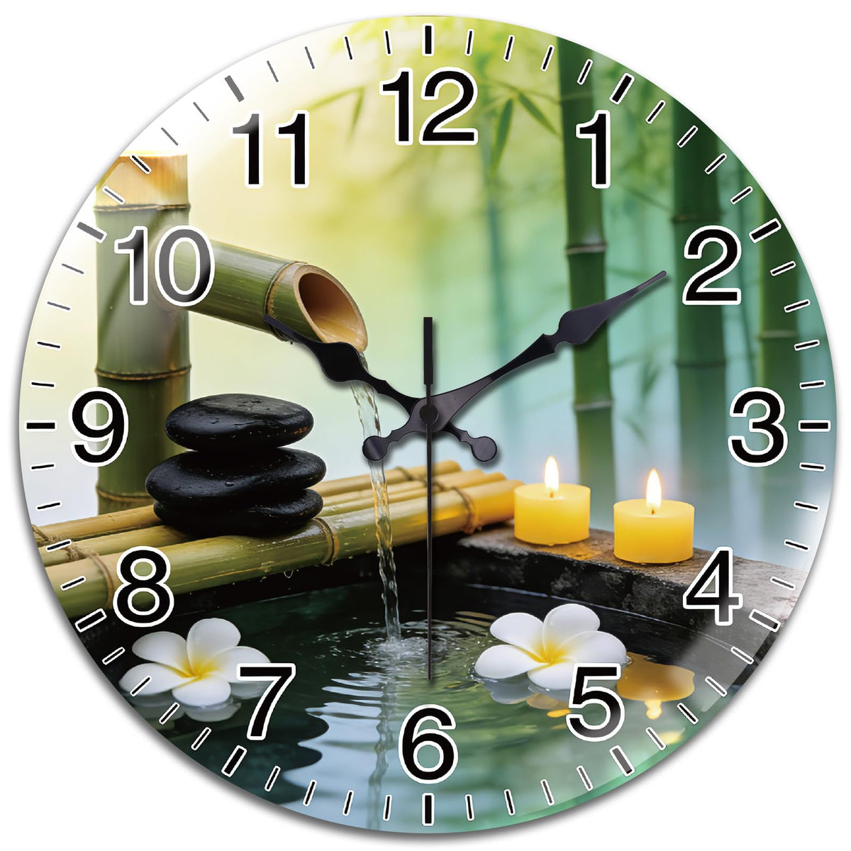 Zen Bamboo Wall Clocks Battery Operated (Zen Bamboo)
