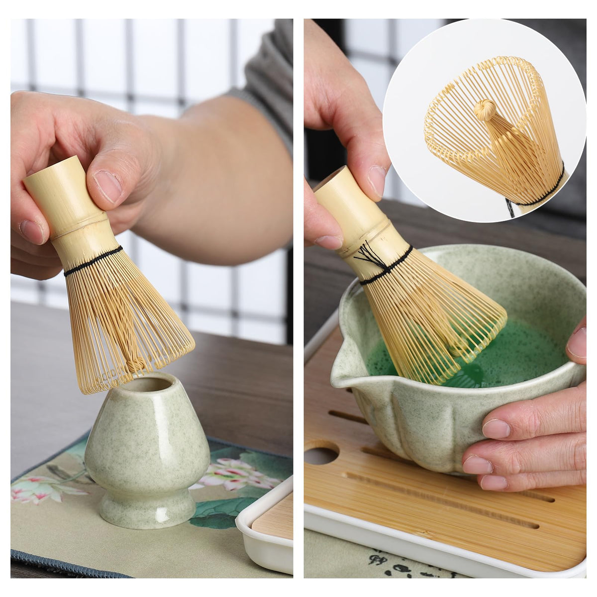 Matcha whisk Set (Green)