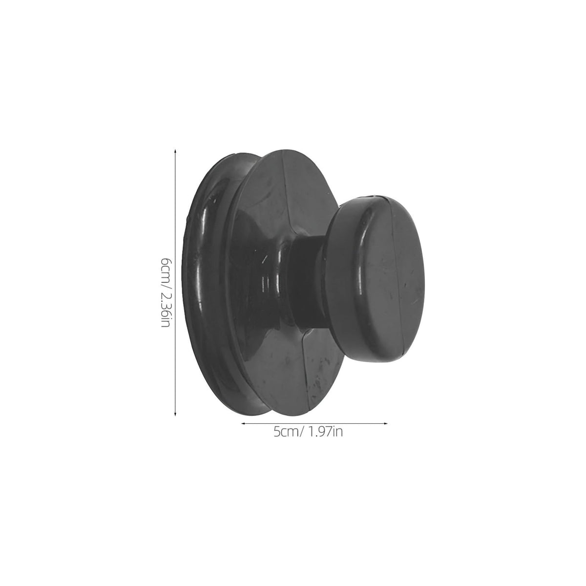 3 pack Singing Bowl Suction Cups Sound Bowl Handle Accessory for Easy Lifting Meditation Grip for Tibetan Singing Bowls 2.36 X 2.36 X 1.96 in (6.00X6.00X5.00CM / Black)