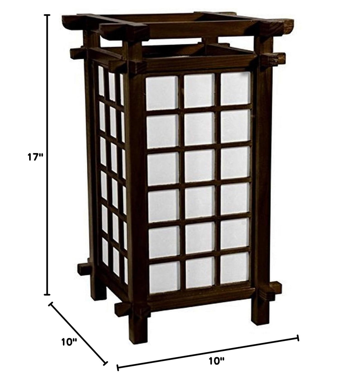 17" Ido Lamp Rosewood (Walnut)