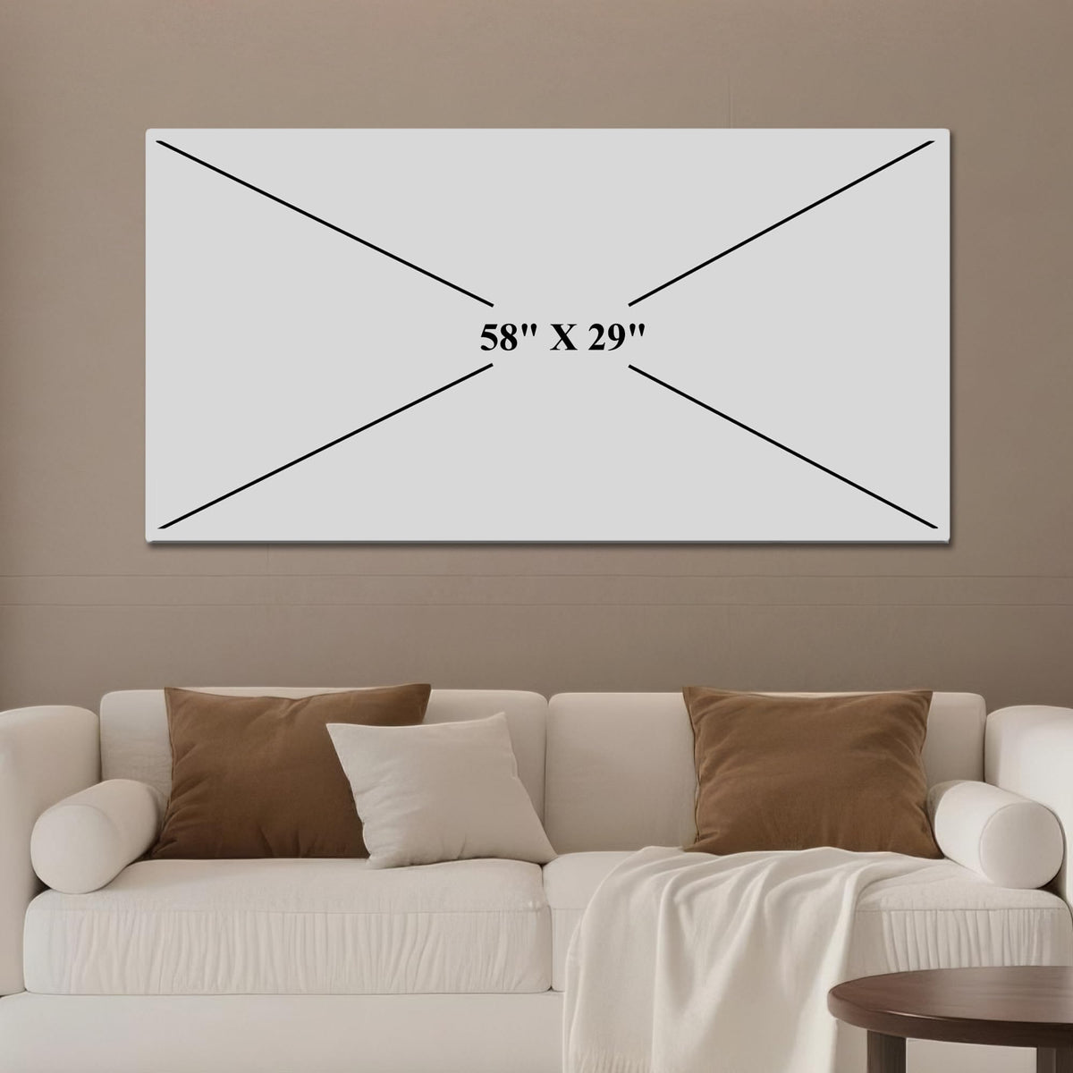 Nautical Wall Art Decor Coastal Artwork for Living Room 58"x29" (blue coastal boat / 58"L x 29"W)