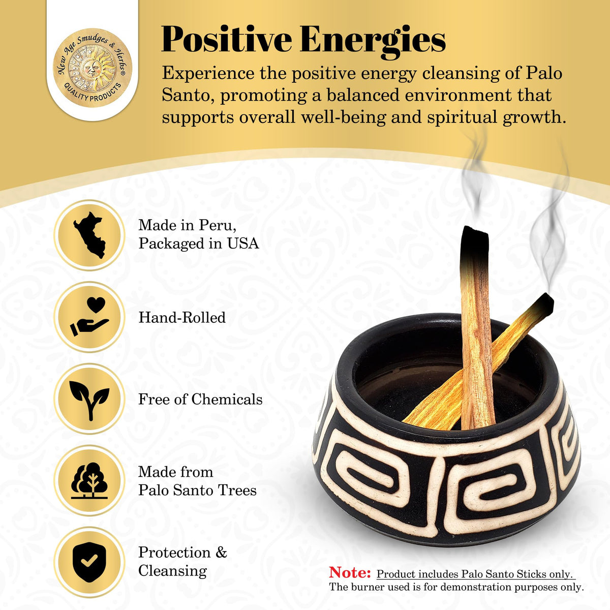 Sacred Palo Santo Wood Incense Sticks (6 sticks / Palo Santo Incense Sticks / 6 Pack)