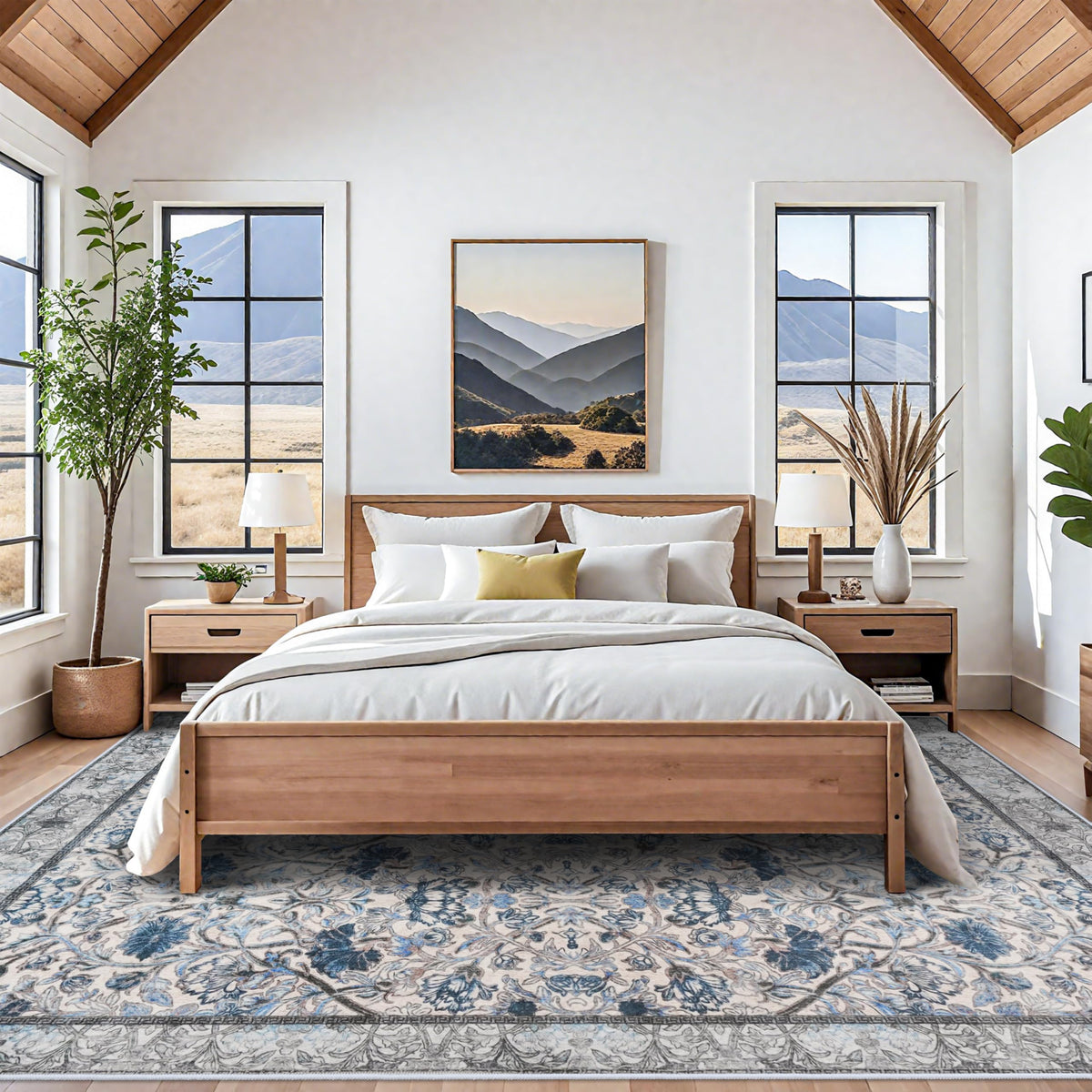 10 x 12 Area Rug Living Room (Blue/Cream / 10' x 12' (Rectangular))