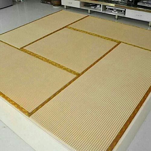 Japanese Traditional Interior Igusa Unit Tatami 1 Inch Thickness (Light Yellow / 80cm x 80cm)