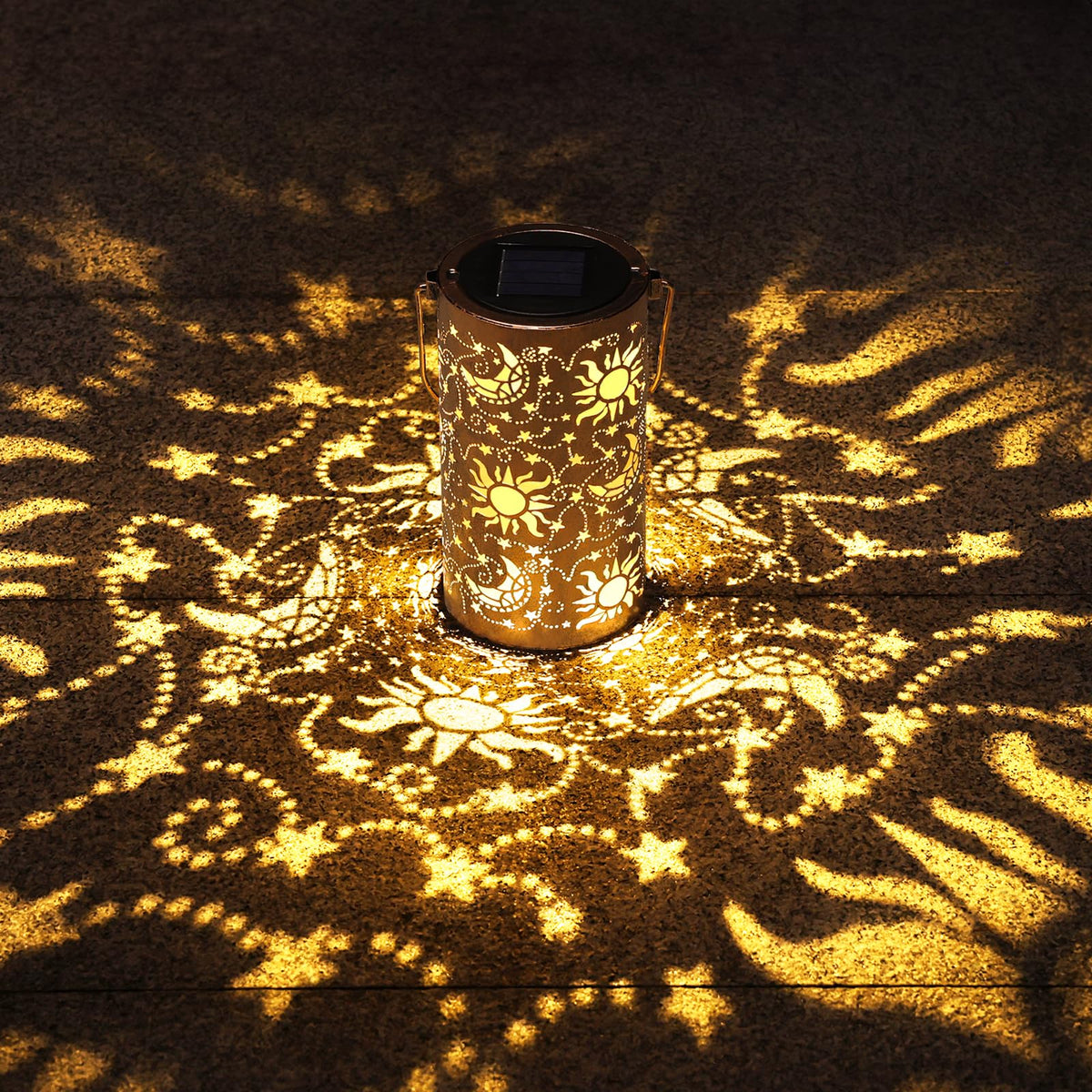 Solar Lanterns Outdoor Garden Decor Birthday Gift for Women Mom (3.9''x11.7'')