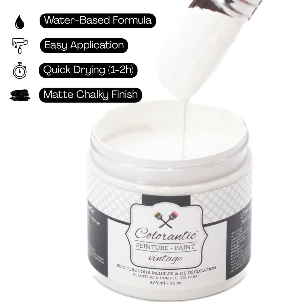 BALLERINA Chalk Paint Based for Furniture DIY (Ballerina / 8 Fl Oz (Pack of 1))