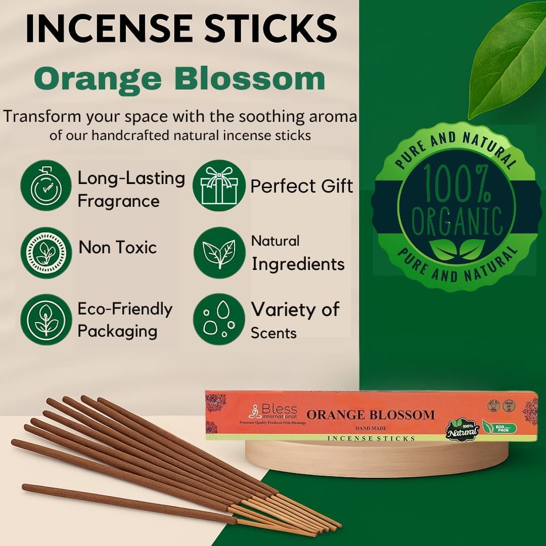 Bless Organic (Orange-blossom / 80 Sticks (4.20 OZ/120 GM))