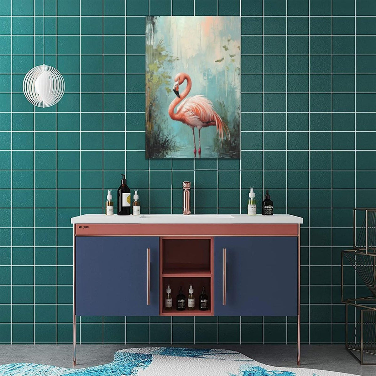 Flamingo Wall Art (24"L x 16"W / Flamingo)