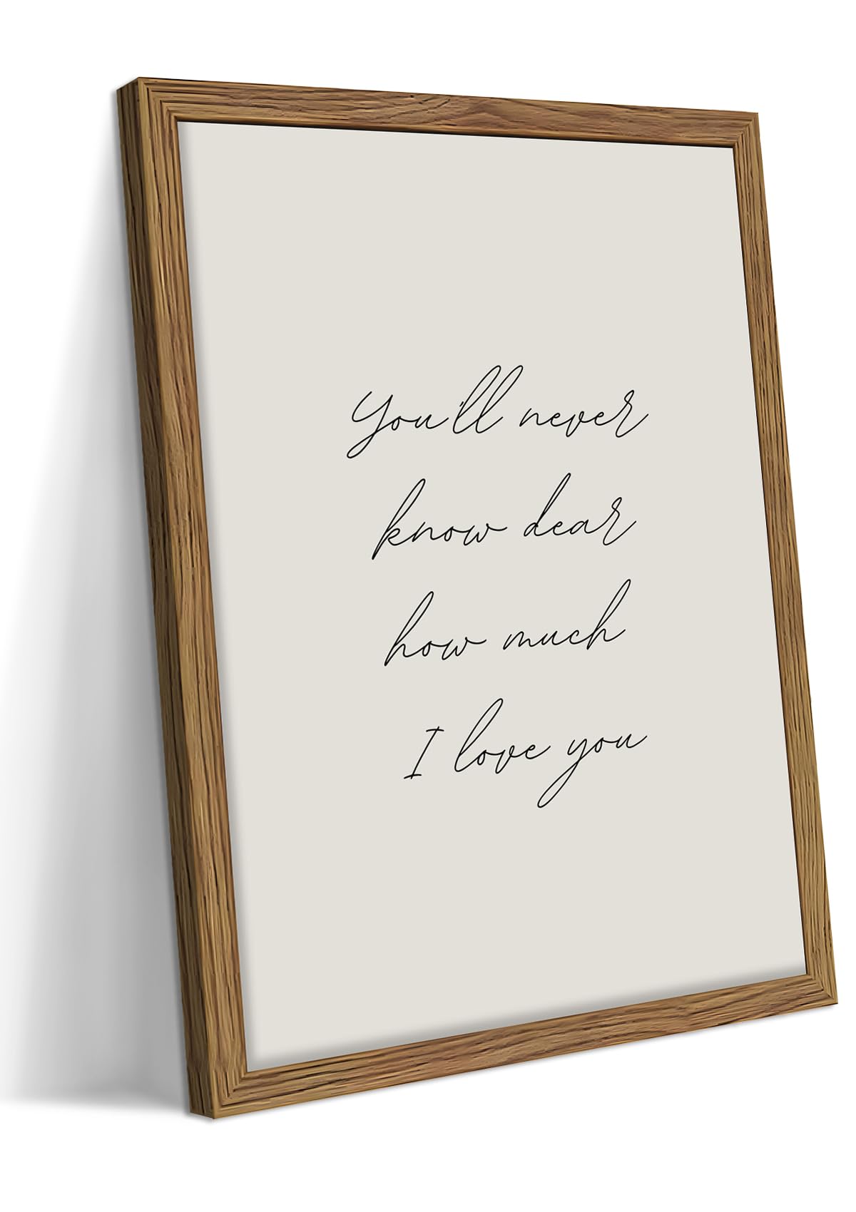 Vintage Nursery Wall Art (White Love / 16"L x 12"W)