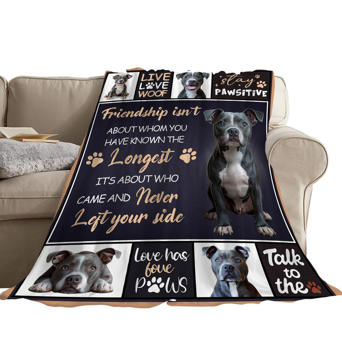 Boston Terrier Throw Blanket (60"x80" / Bulldog)
