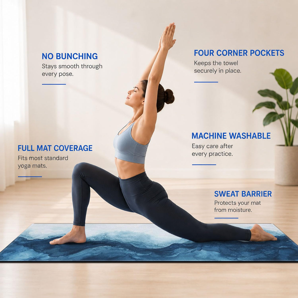 Yoga Mat Towel (Mountain-01 / Large)