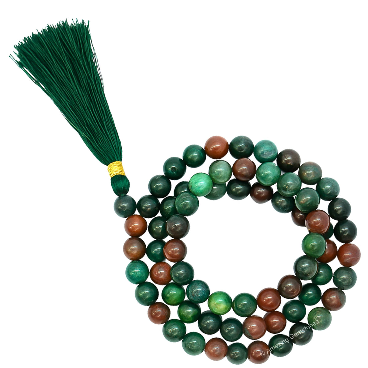 Bloodstone Mala Beads (Bloodstone / Plain)