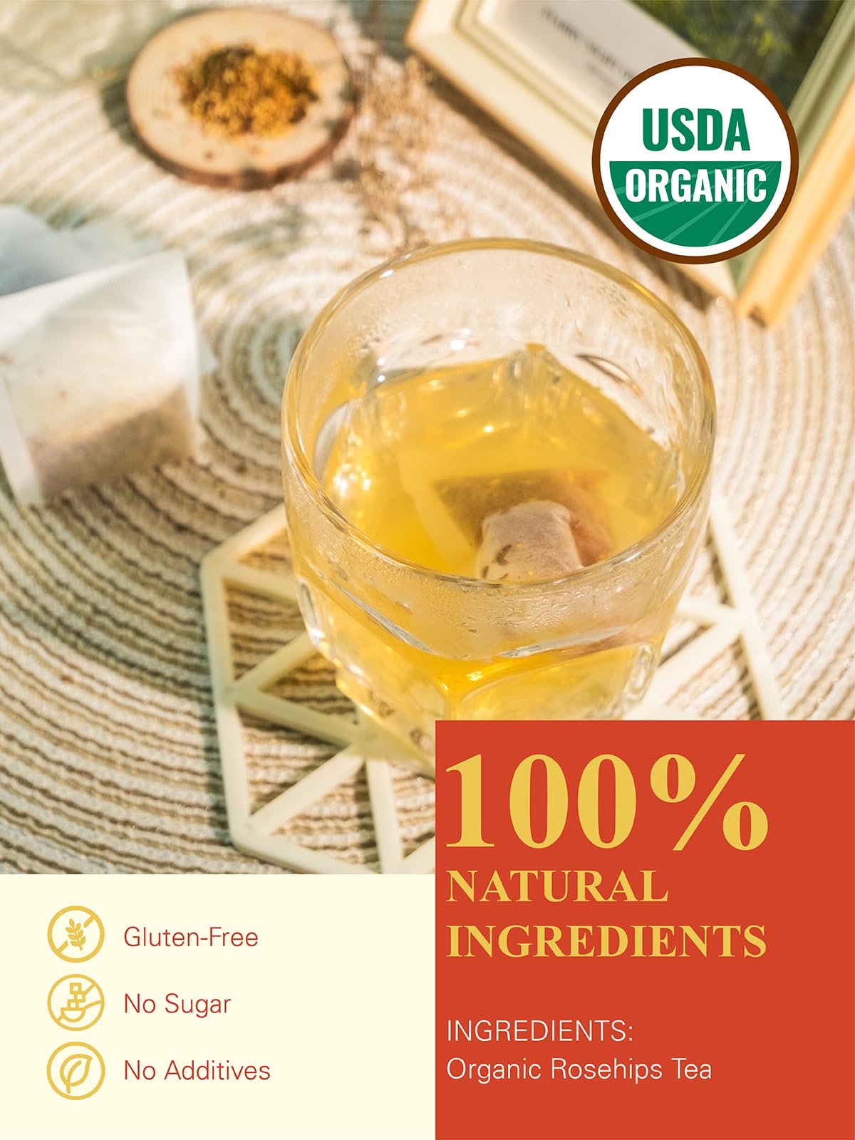 Organic Rosehips Tea Bags