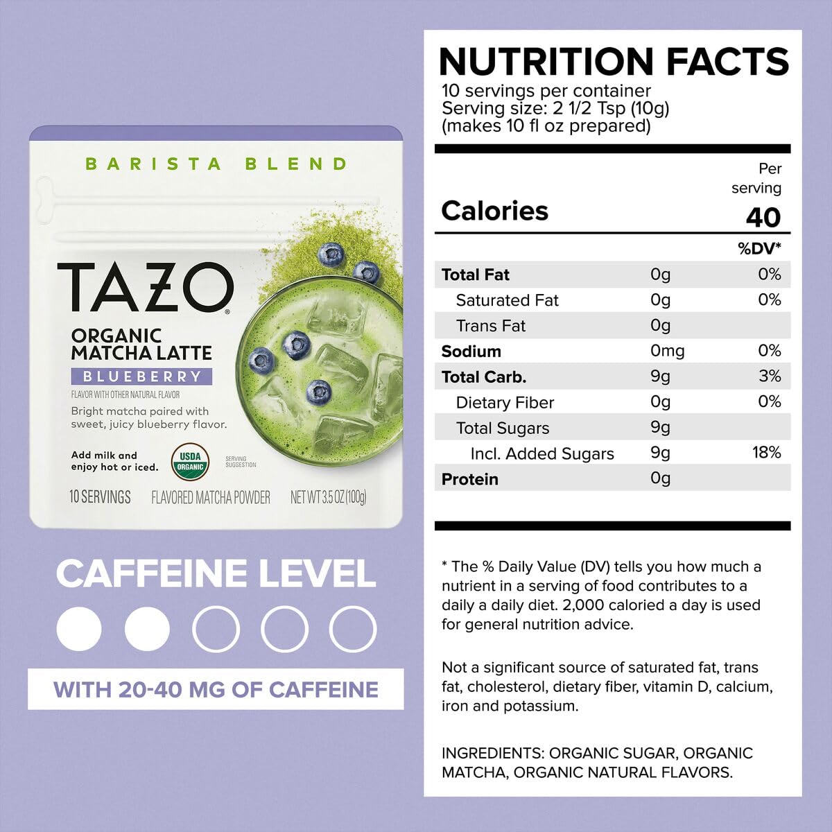 Organic Matcha Latte Powder Assortment (3.5 Ounce (Pack of 3))