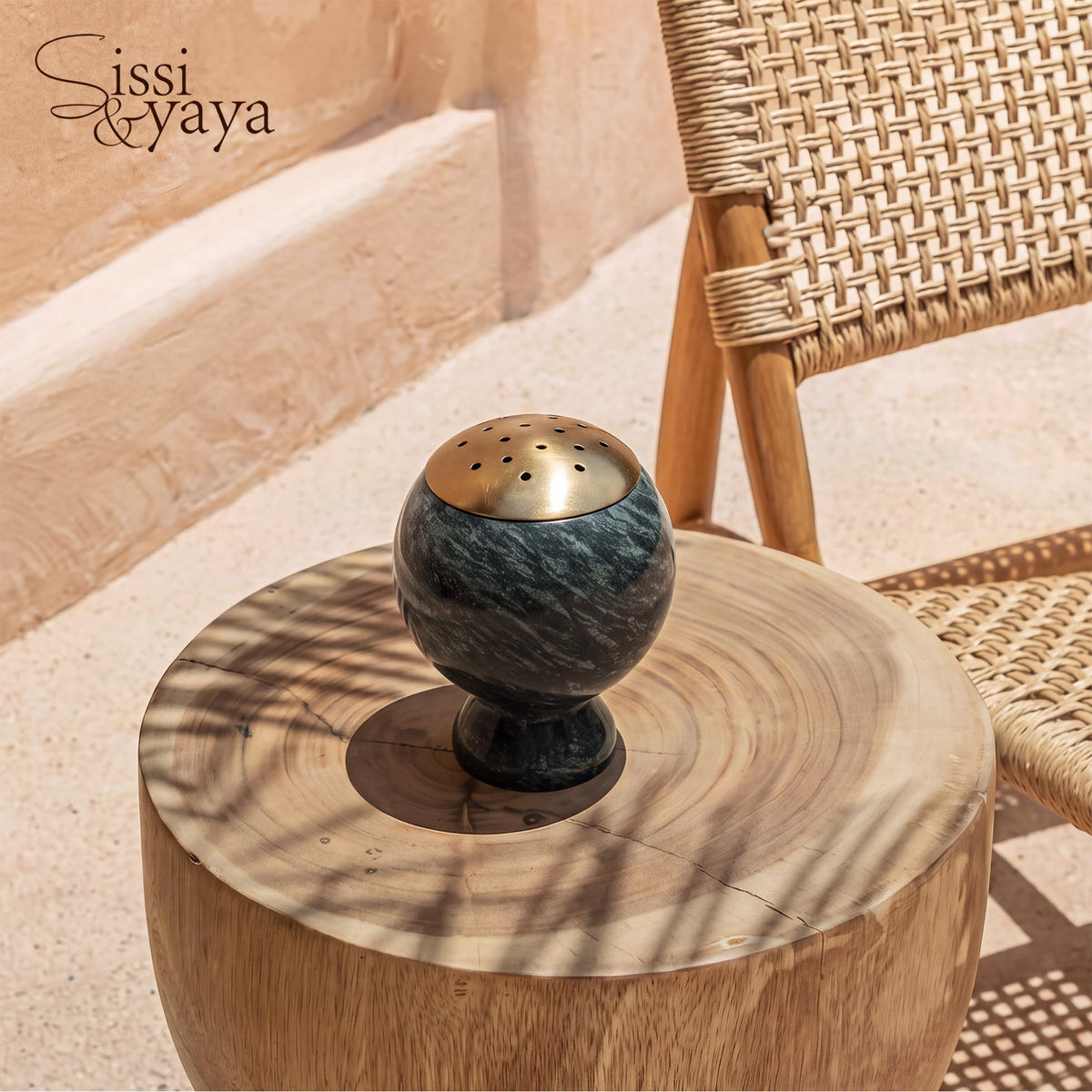 Natural Marble Incense Burner (Green)