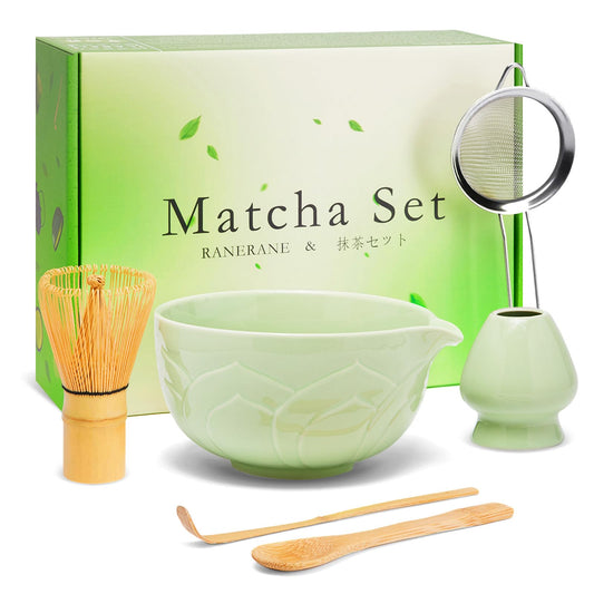 Matcha Whisk Set (Lotus Green)