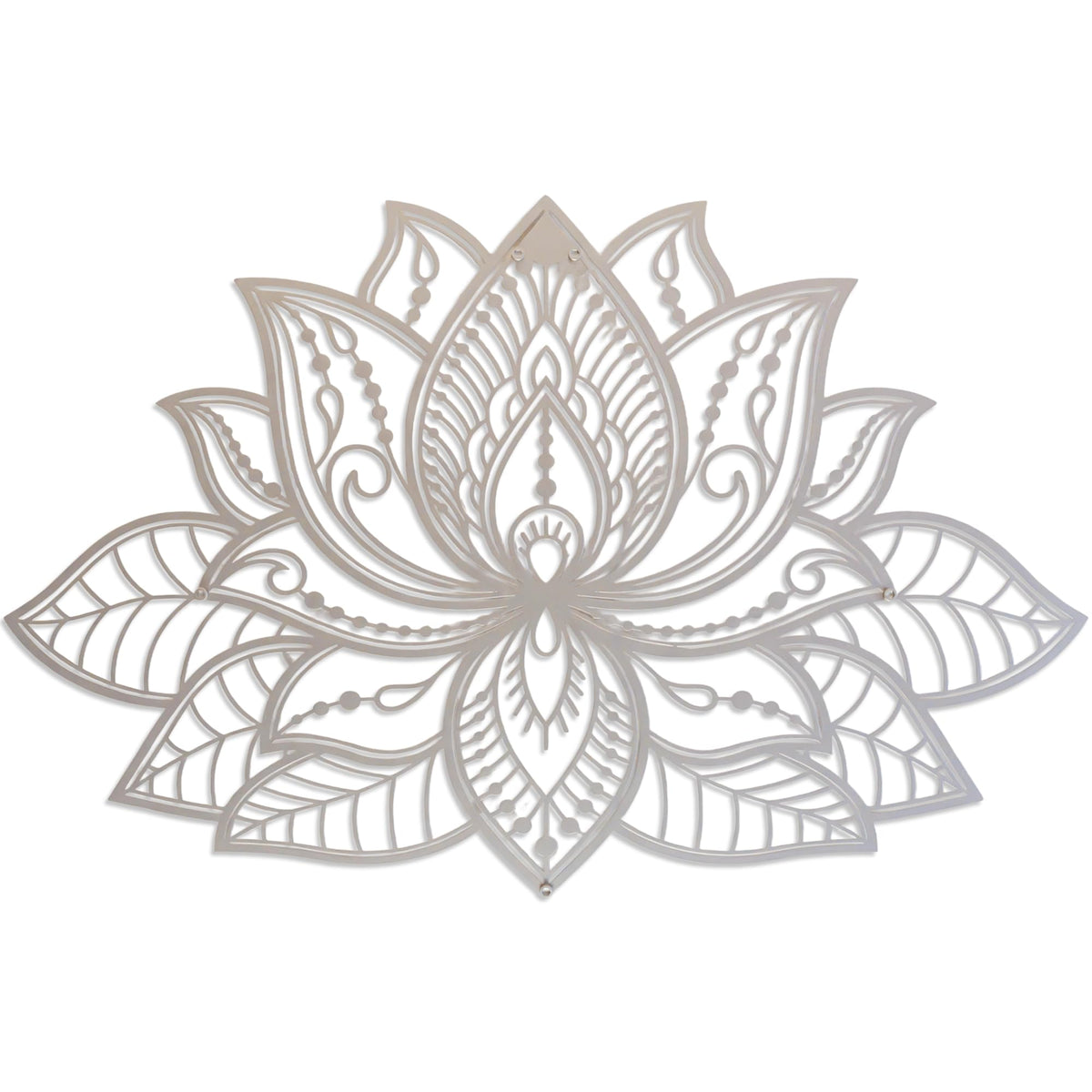 Mandala Metal Wall Decor (26.3" x 17" / Silver)