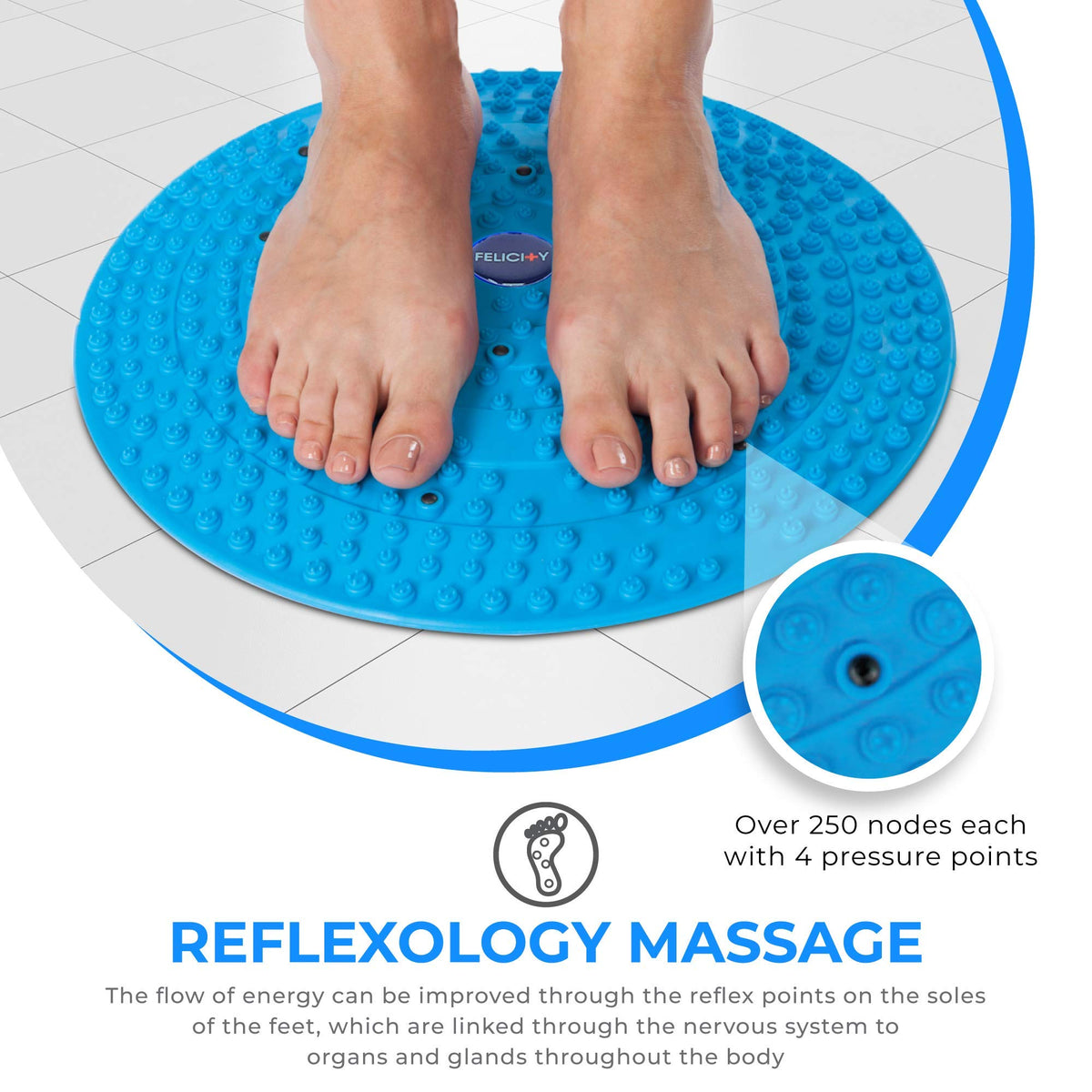 Foot Massager Mat (Blue)