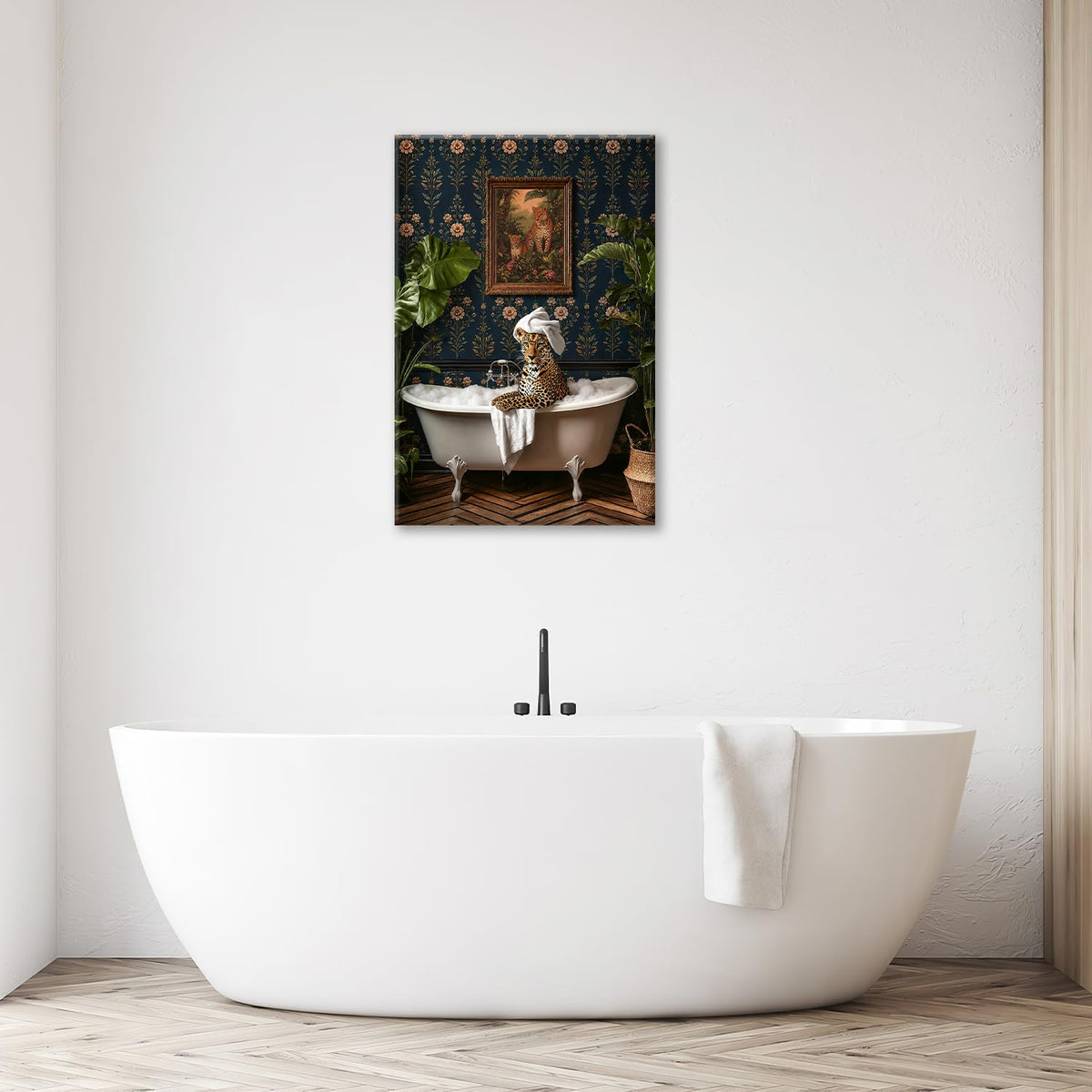 Leopard Wall Art (Leopard 1 / 24L" x 16W")