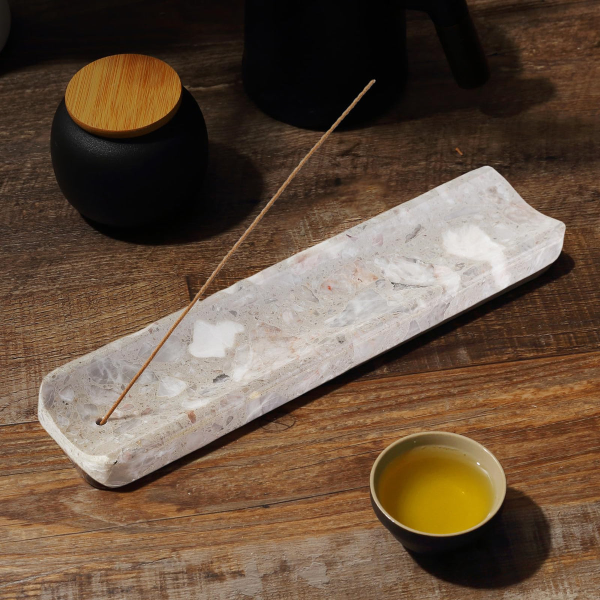 Marble Incense Holder (Gray)