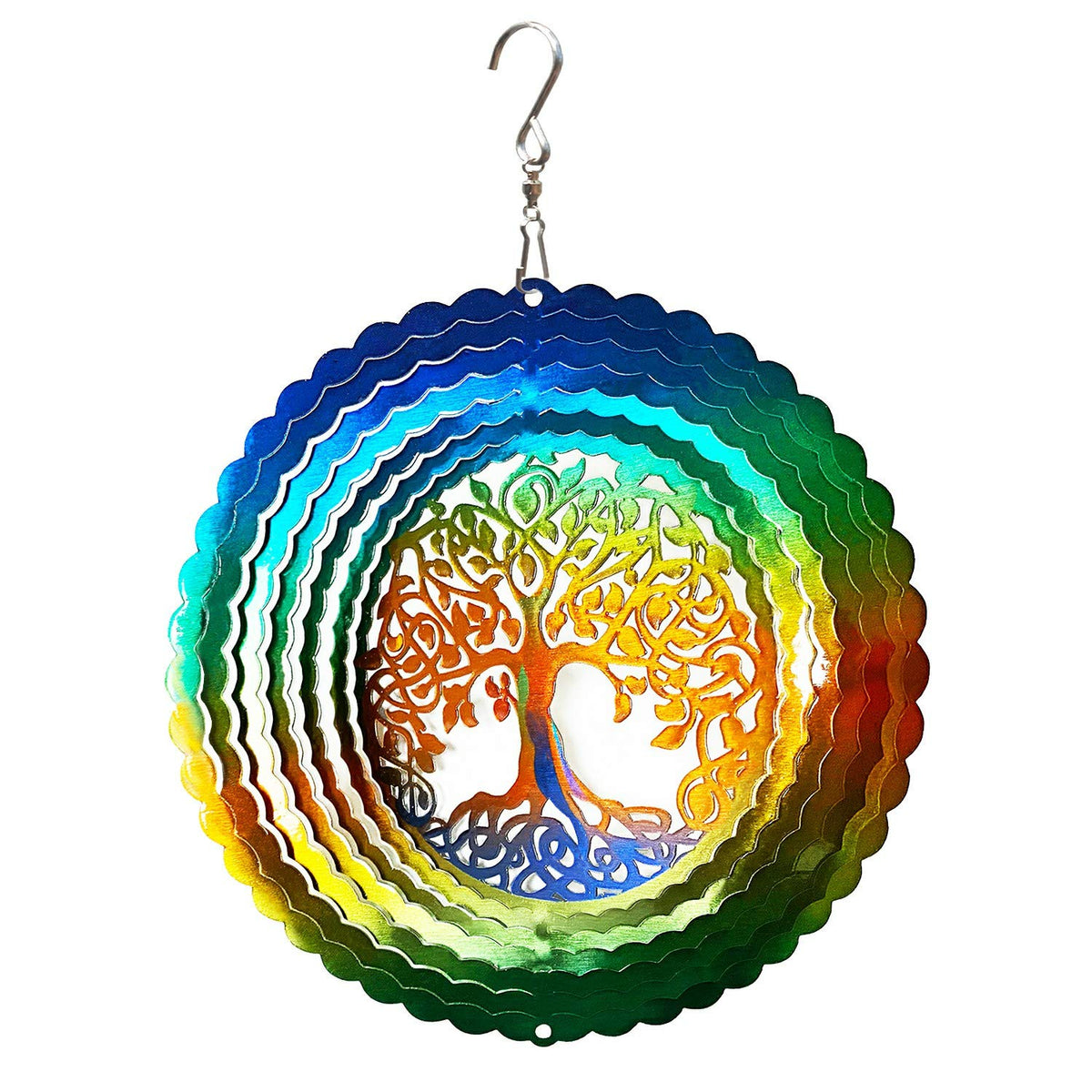 Stainless Steel Wind Spinner Worth Gift Indoor Outdoor Garden Decoration Crafts Ornaments (6inch / Mds02)