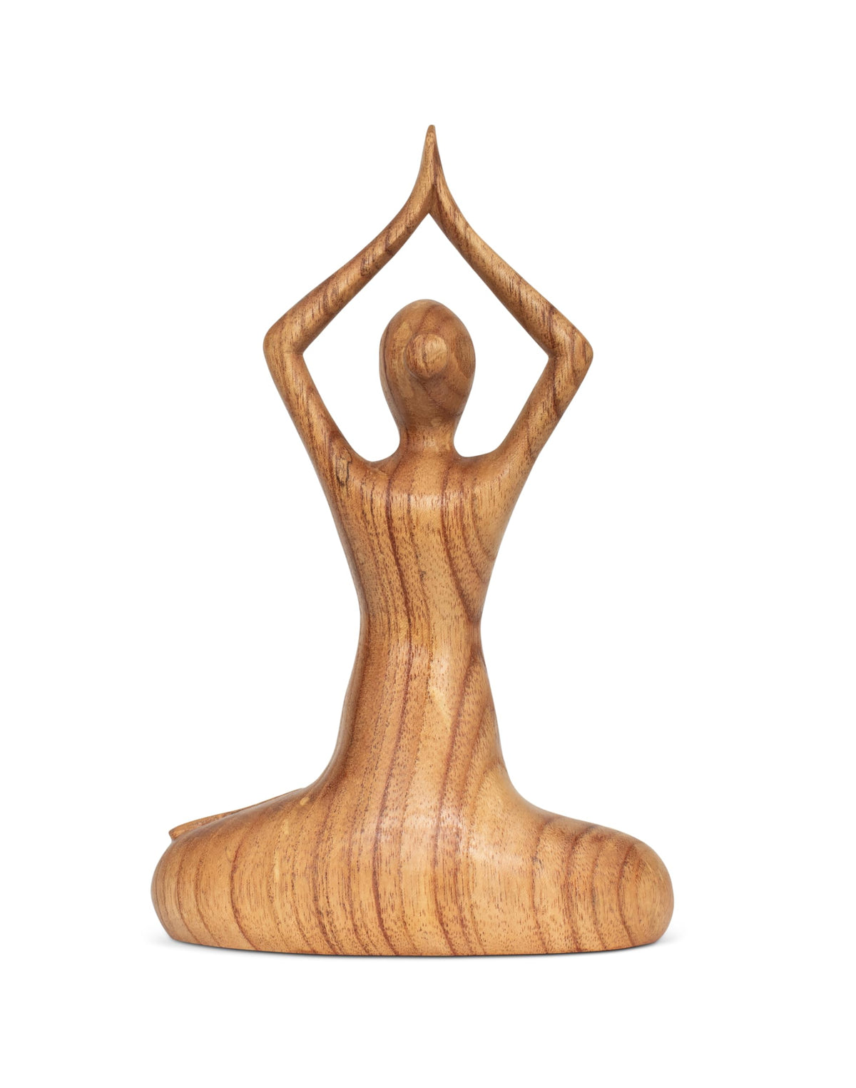 10" Wooden Handmade Abstract Sculpture Decorative Home Decor Handcrafted Figurine Accent Decoration Artwork Hand Carved (Easy Pose)
