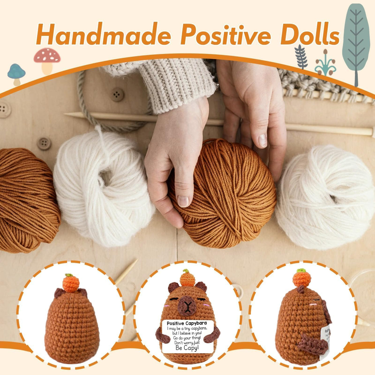 Mothers Day Cute Gifts to Mom (Capybara-Orange)