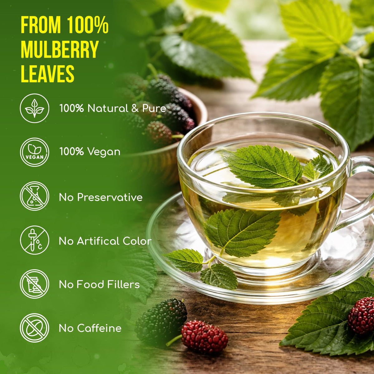 Premium Mulberry Leaf Tea (120 Tea Bags)